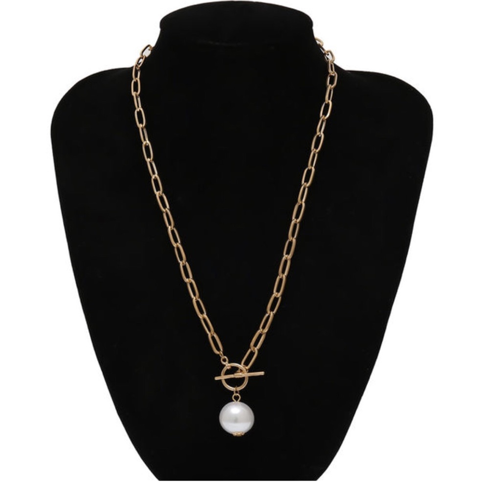 Pearl Chain Necklace New